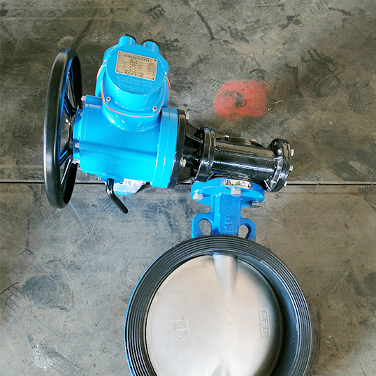 大口径电动对夹式蝶阀Z型电动执行器